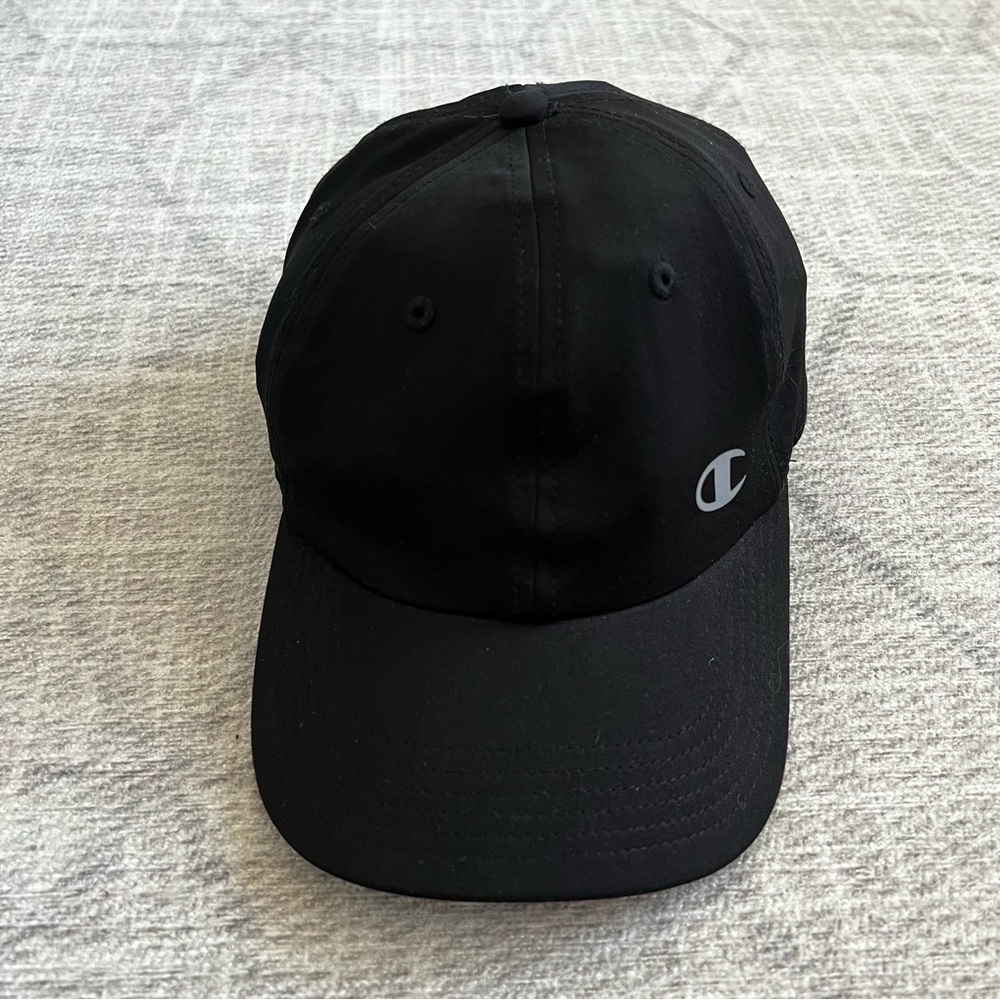 Champion Athletics Adult Unisex Black Gym Workout Fitted Hat